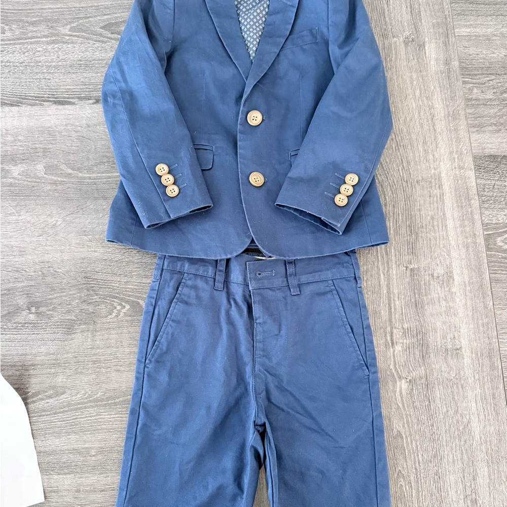 Elegant Kids' Navy Blue Suit Set